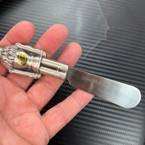 Belk Holiday Cheese Butter Spreaders Santa Candy Cane Nutcracker Tree Set of 4 - Picture 6 of 8